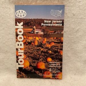 AAA TourBook 1994 New Jersey Pennsylvania Vintage Travel Paperback Ephemera